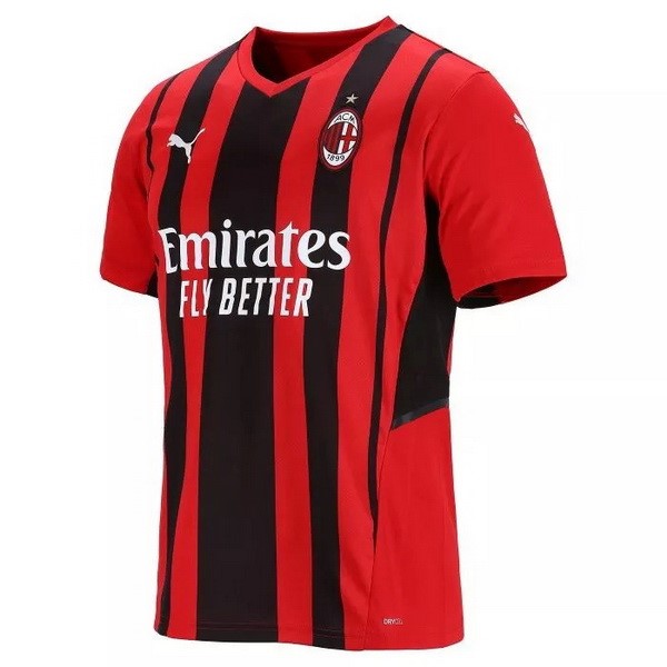 Camiseta AC Milan Replica Primera Ropa 2021/22 Rojo